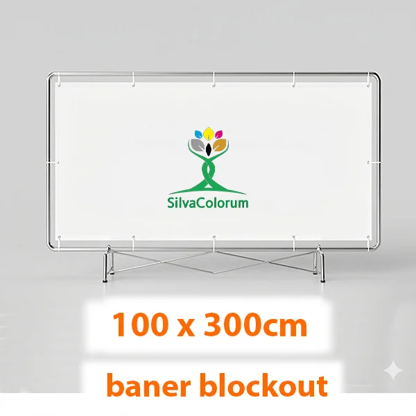 Baner reklamowy BLOCKOUT 3 × 1 m