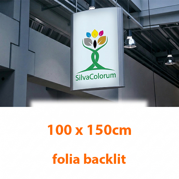 Wydruk na folii backlit do kasetonu, format 150 × 100 cm.
