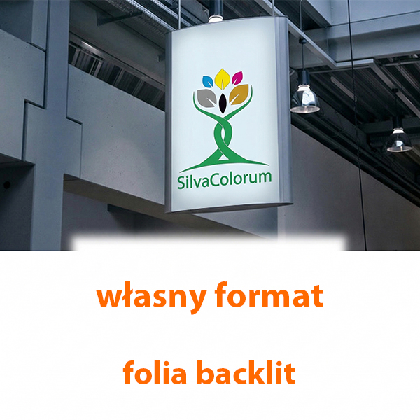 Druk na folii backlit do kasetonów, dowolny format (na wymiar)