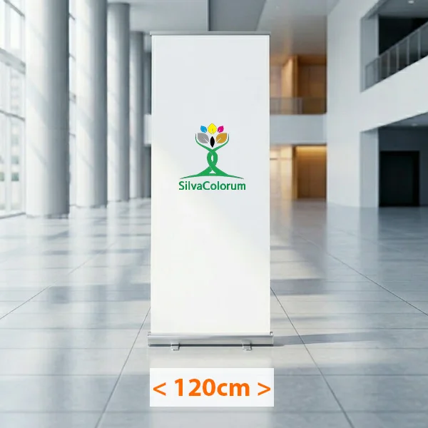 Roll-up z nadrukiem o szerokości 120 cm