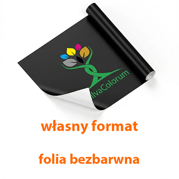 Matowa folia Oracal bezbarwna – wydruk w niestandardowym Twoim formacie